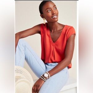 NWT- Maeve- Ally‎ Cupro Tunic- Color/ Wine- XS